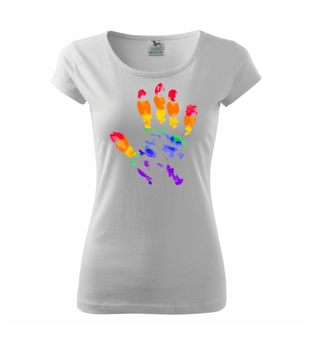 LGBT hand print LGBT hand print