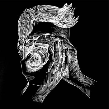 Fotograf kreslený Fotograf kreslený