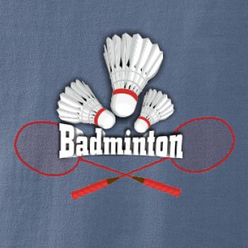 Bedminton - nápis s košíkmi