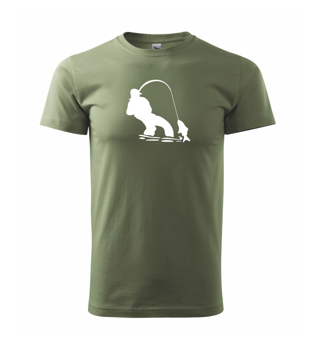 Rybár ťahajúce rybu Rybár ťahajúce rybu