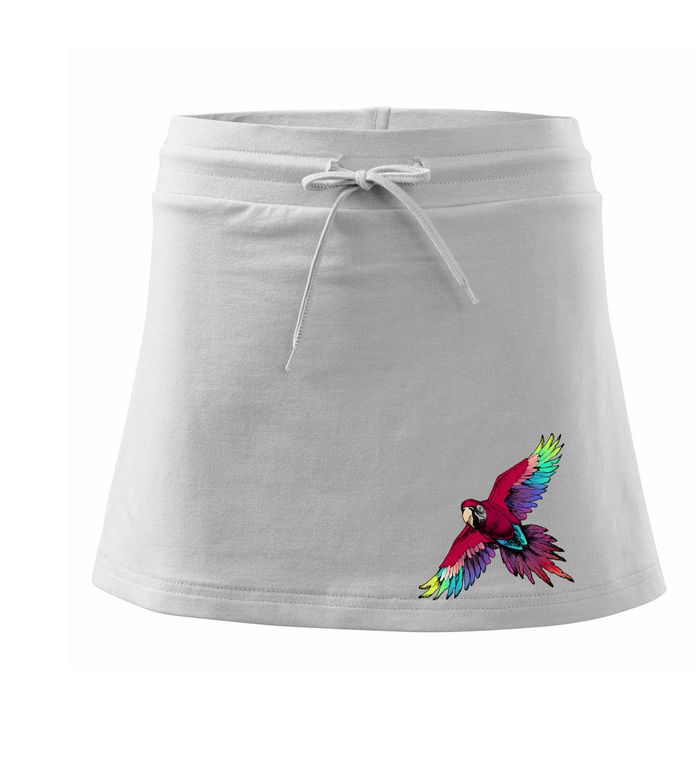 Papagáj kreslený letiaci Papagáj kreslený letiaci