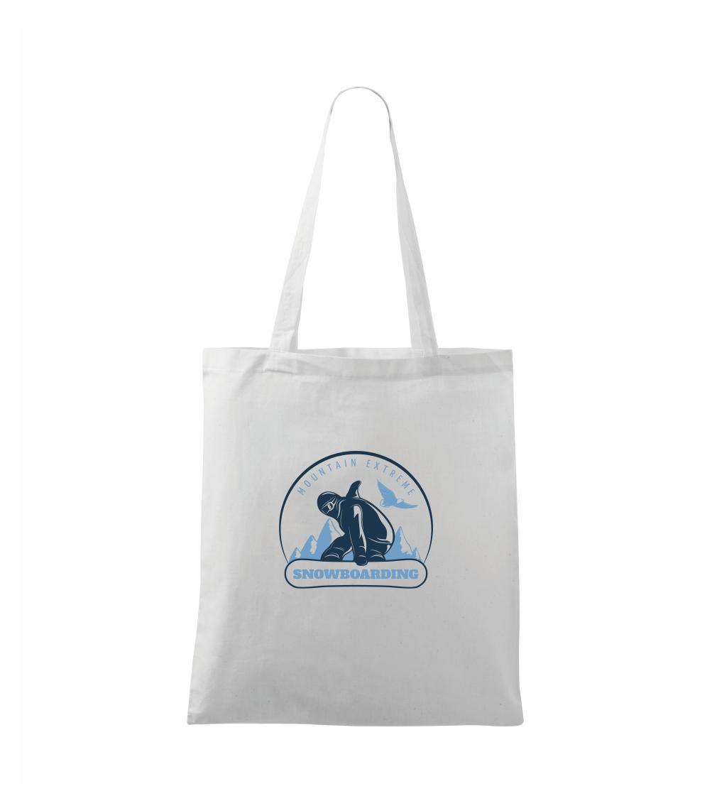 Mountain extreme snowboarding okrúhle