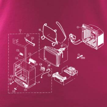 Nákres starý CRT televízor