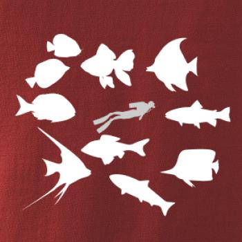 Potápač ryby štvorec