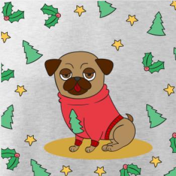 Vianočný mops Vianočný mops