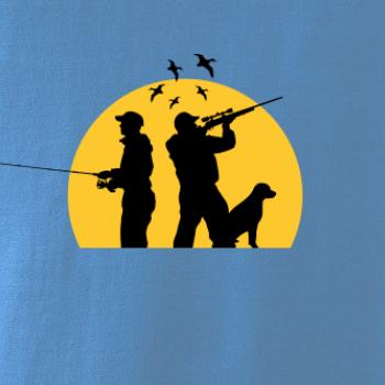 Lovec pri západe slnka Lovec pri západe slnka