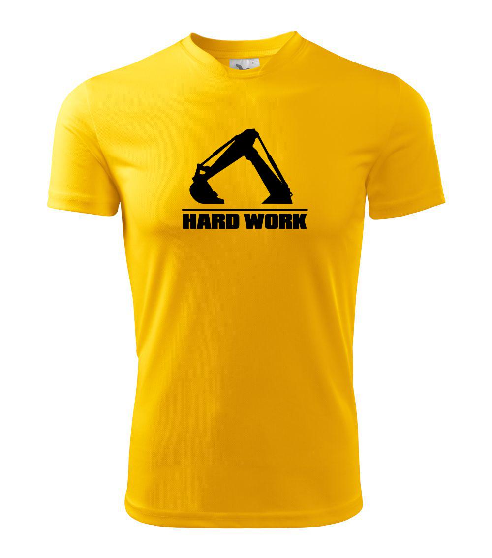 Hard Work lyžice - Detské tričko športové