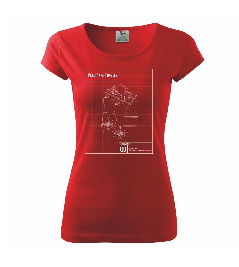 Nákres video game console s joystickom