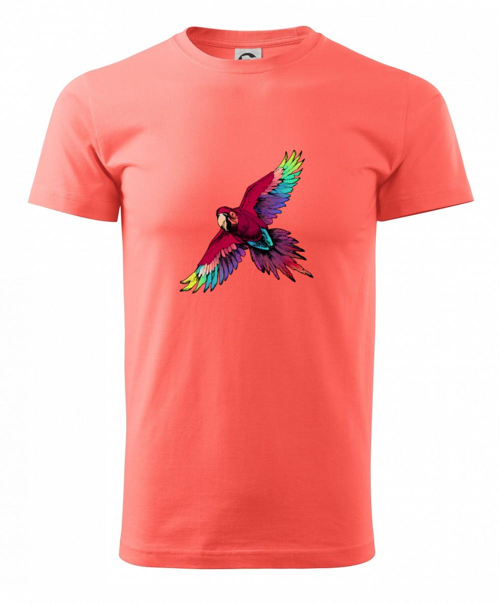 Papagáj kreslený letiaci Papagáj kreslený letiaci