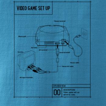 Nákres TV video hra guľatá Nákres TV video hra guľatá