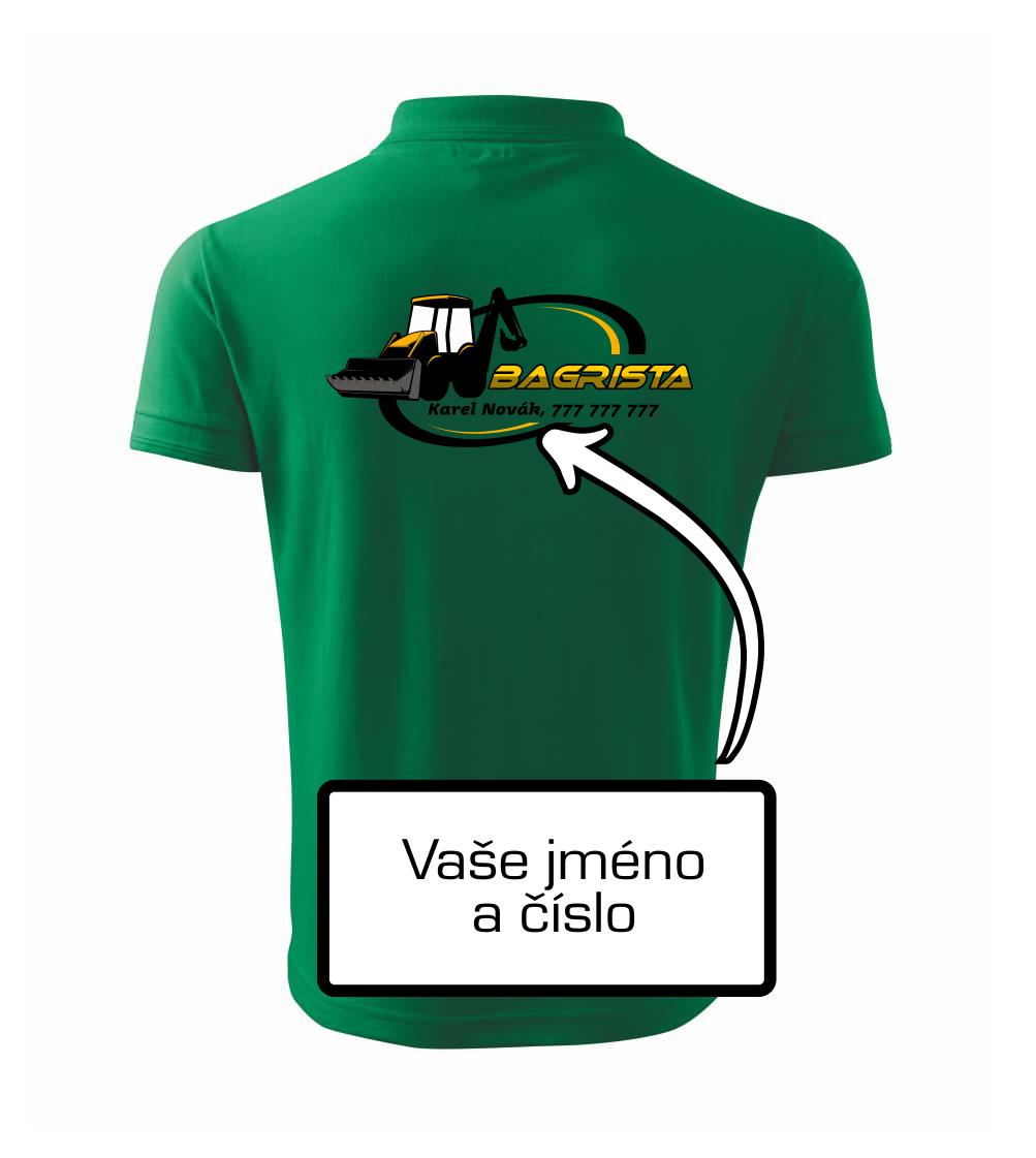 Bagrista v kruhu - vlastný nápis Bagrista v kruhu - vlastný nápis