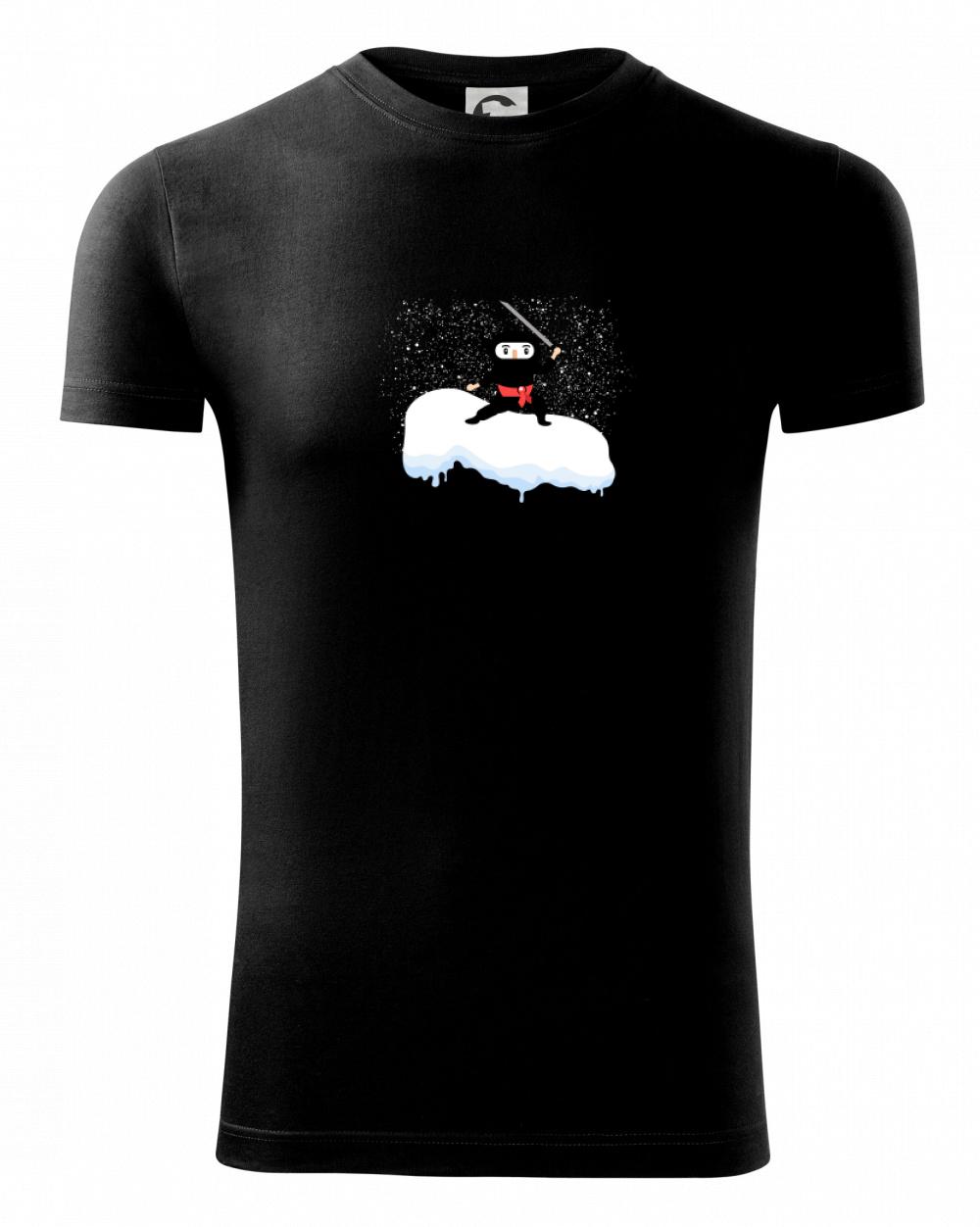 Lyže a Snowboard - Ninja dont like winter - Viper FIT - Pánske zúžené tričko