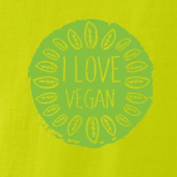 I love vegan v kruhu