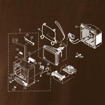 Nákres starý CRT televízor