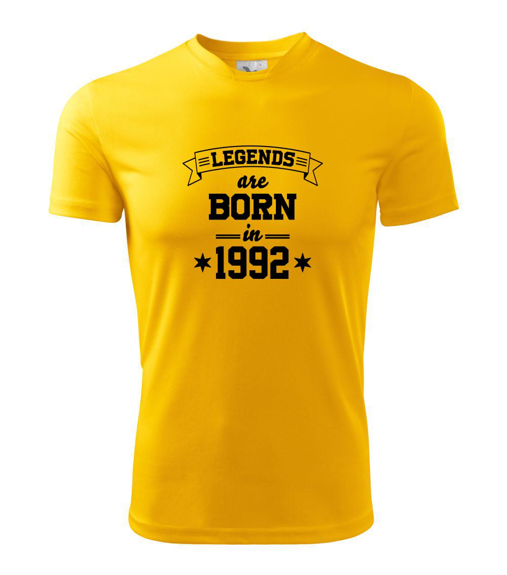 Trička s ročníkom 1992 - Legends are born in 1992 - Pánske tričko Fantasy športové