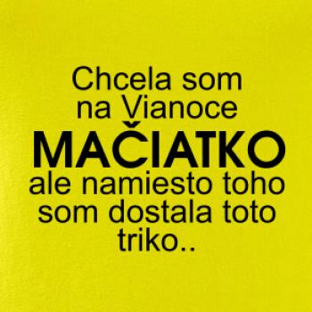 Chcela som na Vianoce mačiatko
