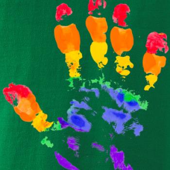 LGBT hand print LGBT hand print