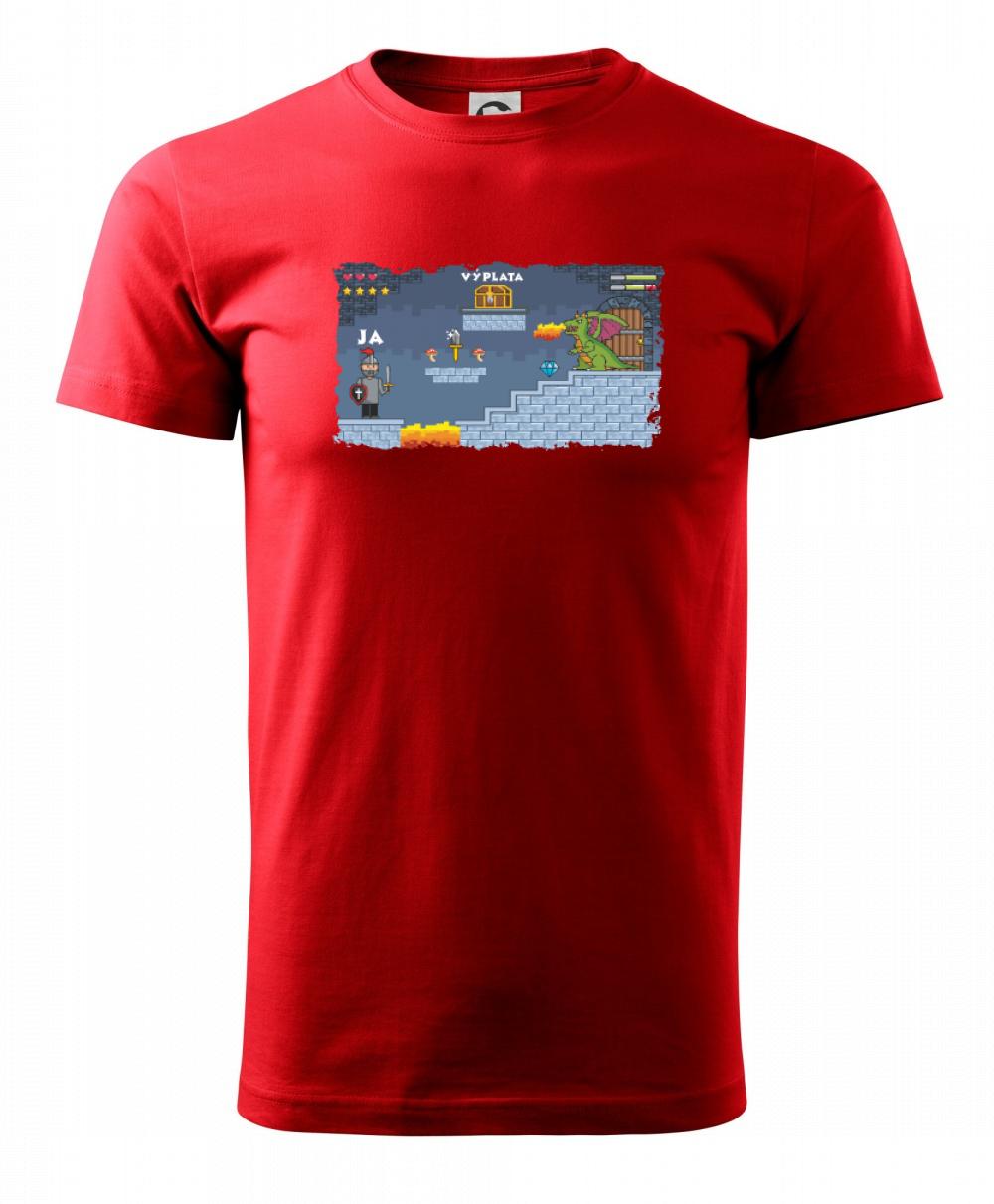 Tričká pre ajťákov - Ja vs. výplata SK - Tričko extra veľké  (5-8XL)
