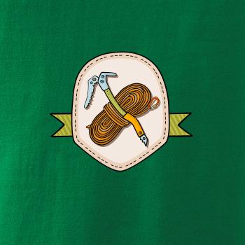 Horolezecké lano a cepín