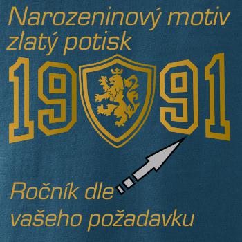 Narodeninový motív - znak - zlatá potlač