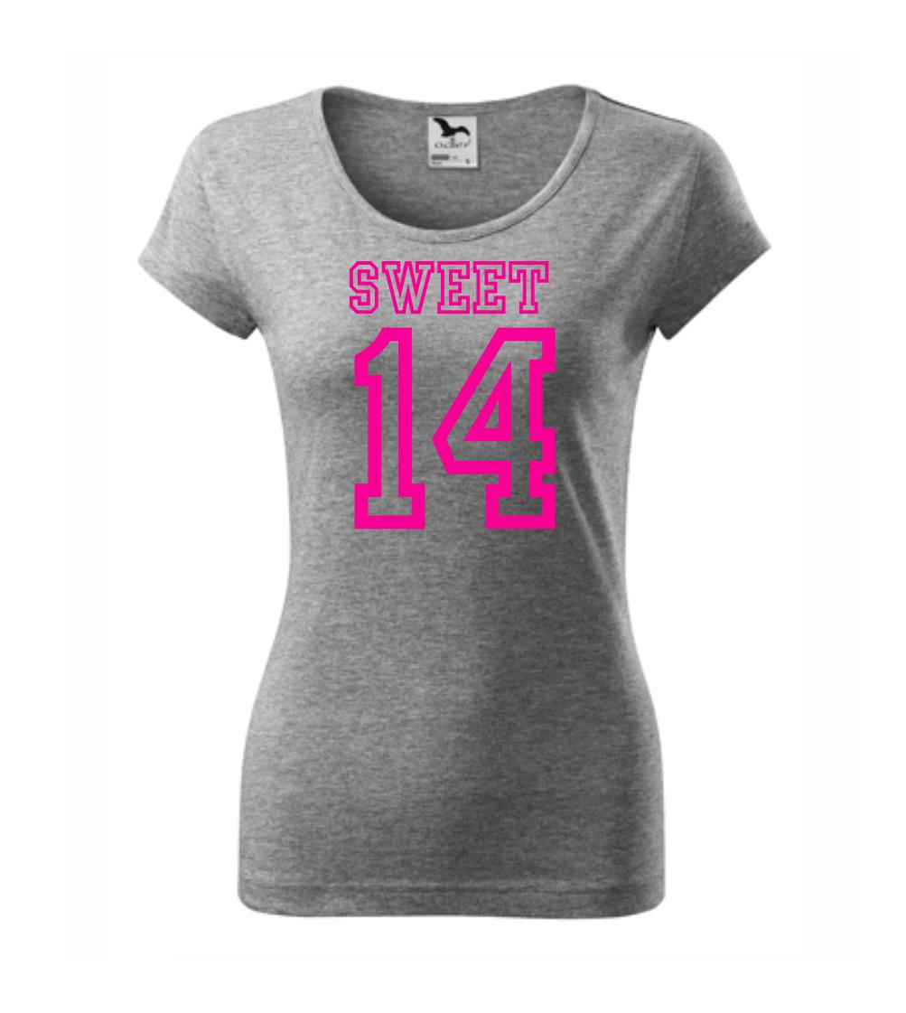 Tričká na párty - Sweet 14 - Dámske tričko Pure