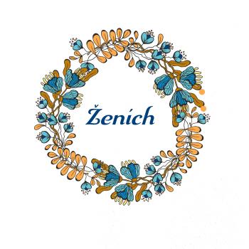 Ženích a nevesta - sušené kvety venček (Pecka design) Ženích a nevesta - sušené kvety venček (Pecka design)