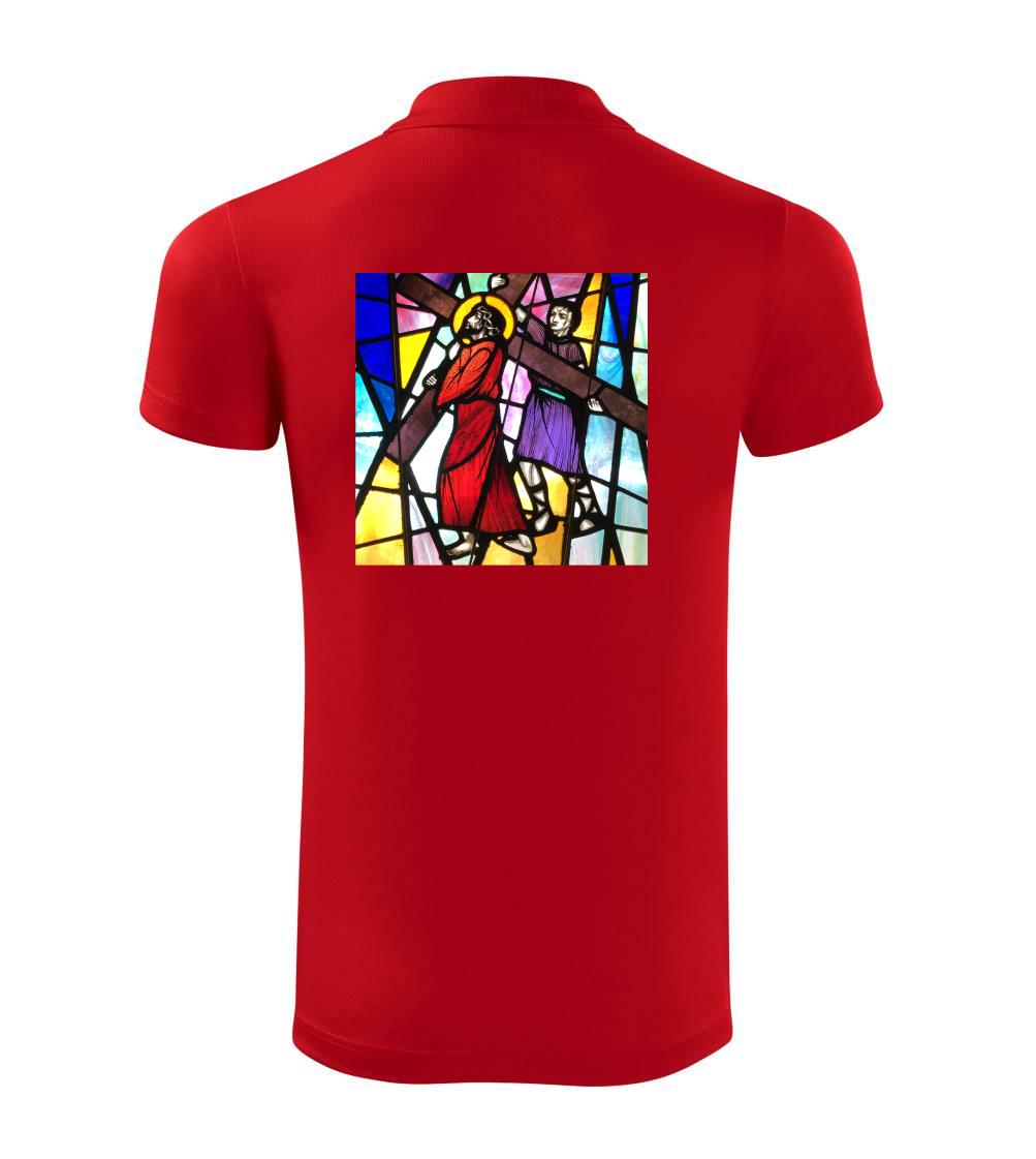 Vitráž - Ježiš a kríž Vitráž - Ježiš a kríž