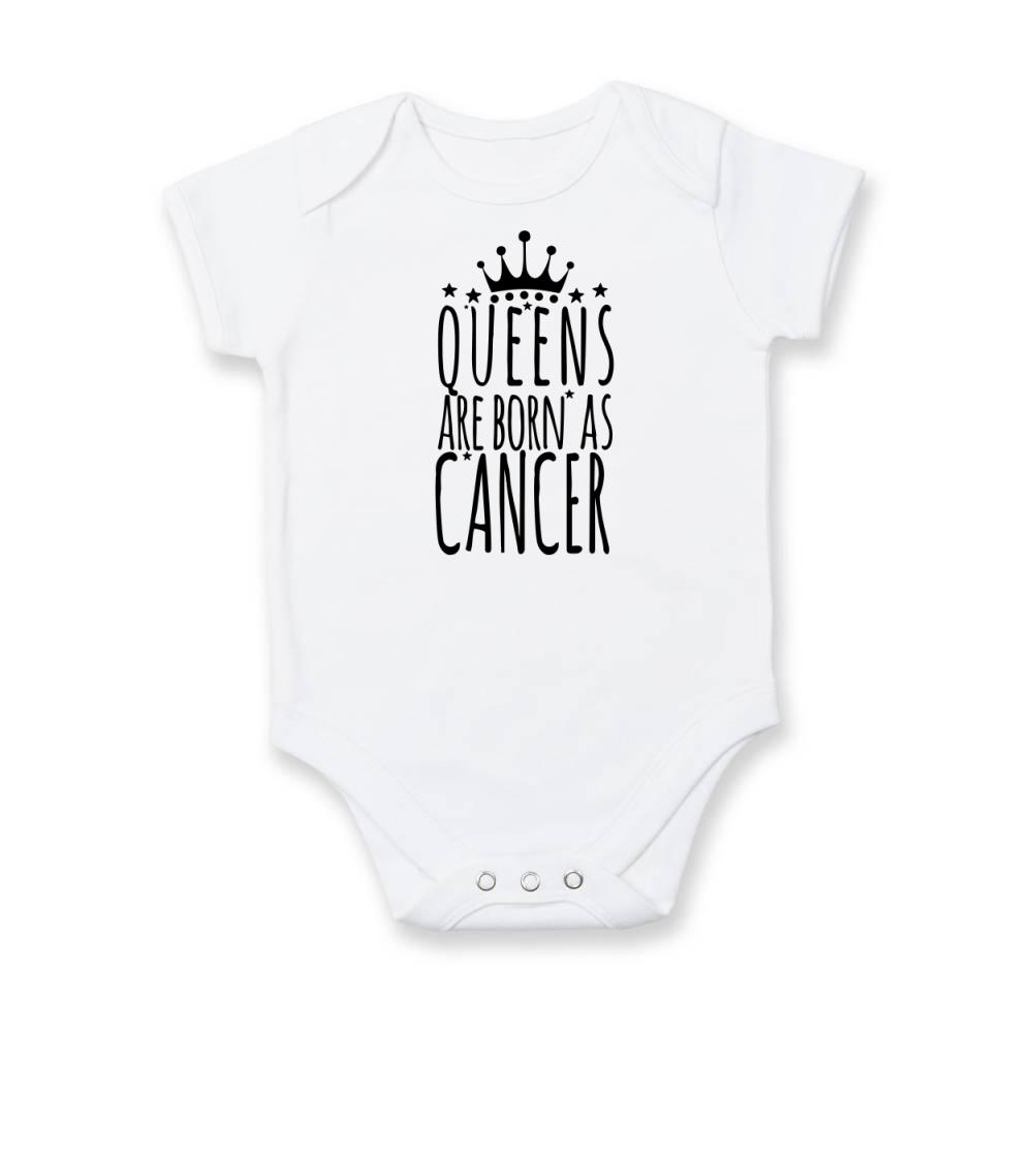 Tričká Rak - Queens are born as Cancer - Rak - Body dojčenské s krátkym rukávom