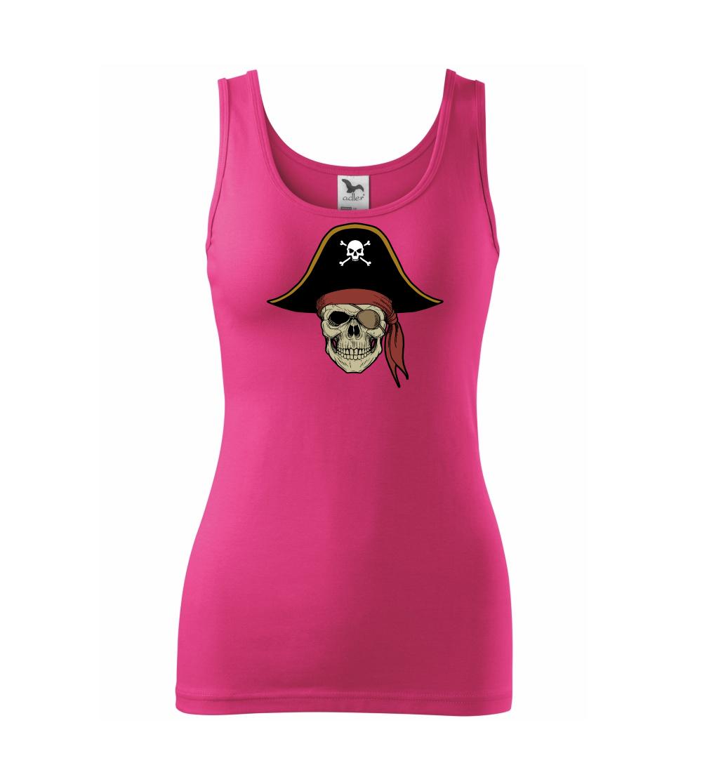  Pirátska lebka s klobúkom