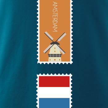 Amsterdam známka farebná