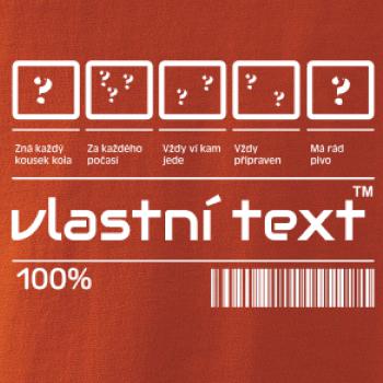 Čiarový kód - Vlastný text