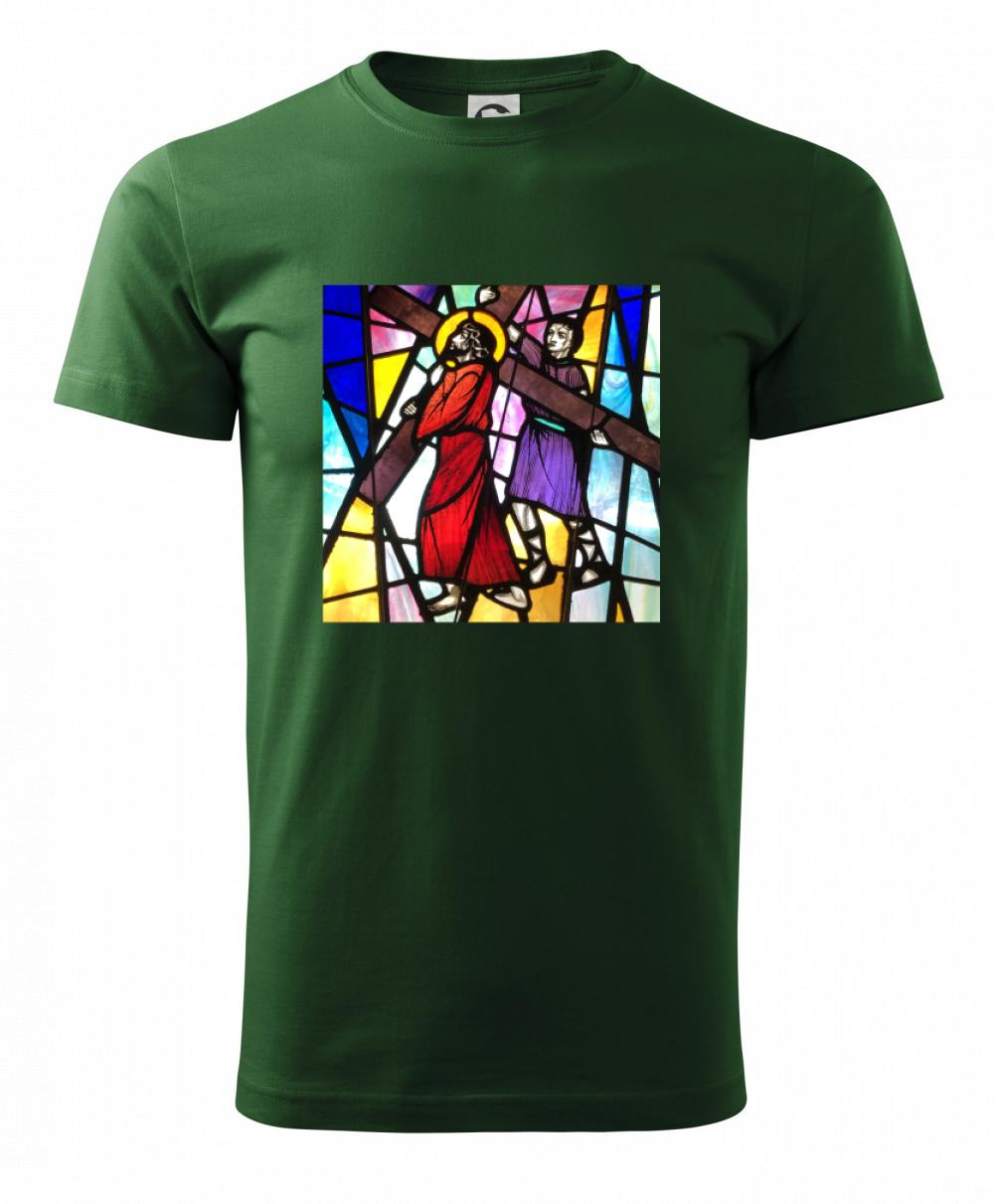 Vitráž - Ježiš a kríž Vitráž - Ježiš a kríž