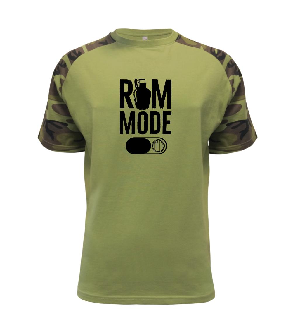 Vtipná tričká s motívmi pitie - ostatné - Rum mode - Raglan Military