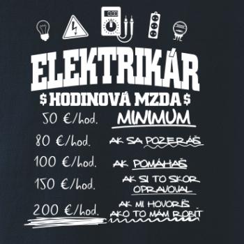 Hodinová mzda elektrikár Hodinová mzda elektrikár