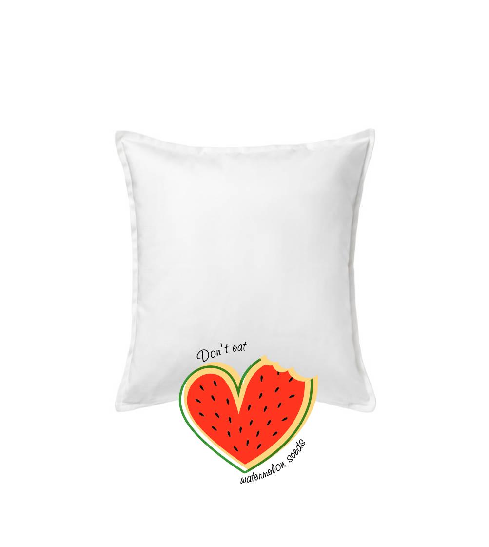 Tričká pre tehotné - Don't eat watermelon seeds - farebný - Vankúš 50x50