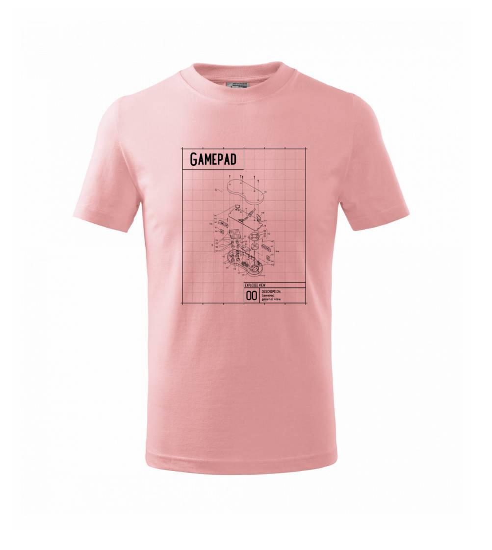 Nákres Gamepad rozobratý