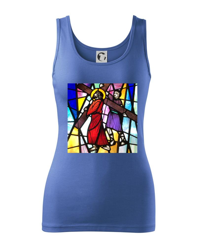 Vitráž - Ježiš a kríž