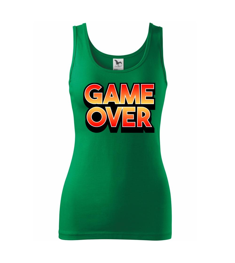 Tričká pre ajťákov - Game over - nápis farebný - Dámske tielko