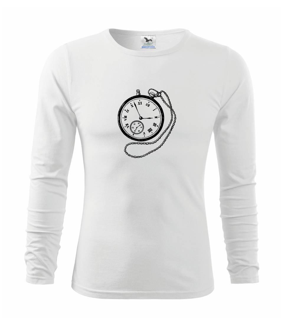 Hodinky kreslené - Tričko detské Long Sleeve