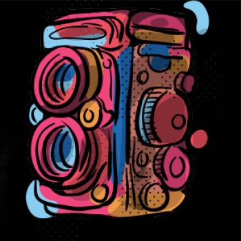 Foťák farebný - dve šošovky Foťák farebný - dve šošovky