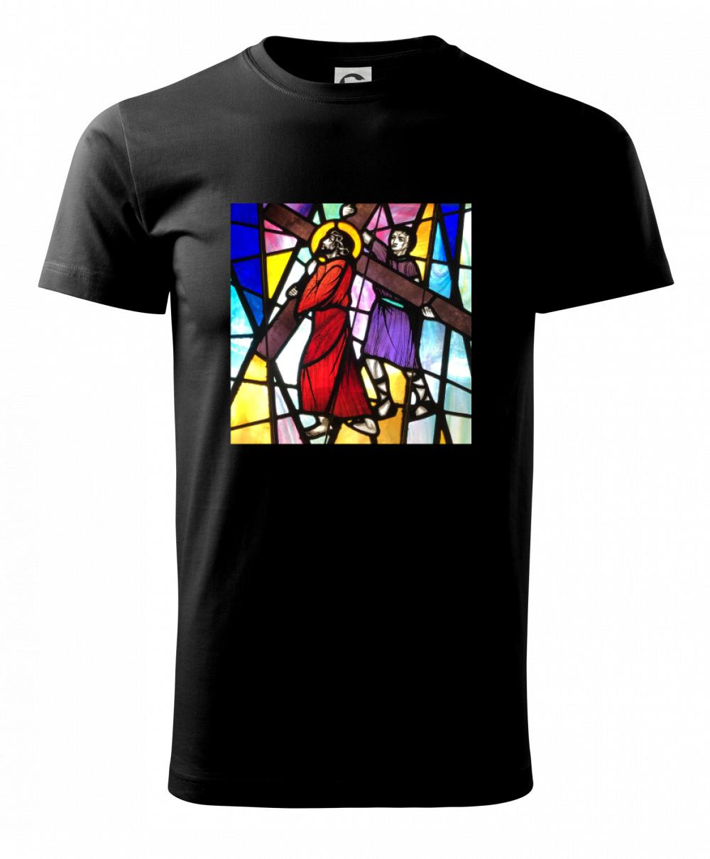 Vitráž - Ježiš a kríž Vitráž - Ježiš a kríž