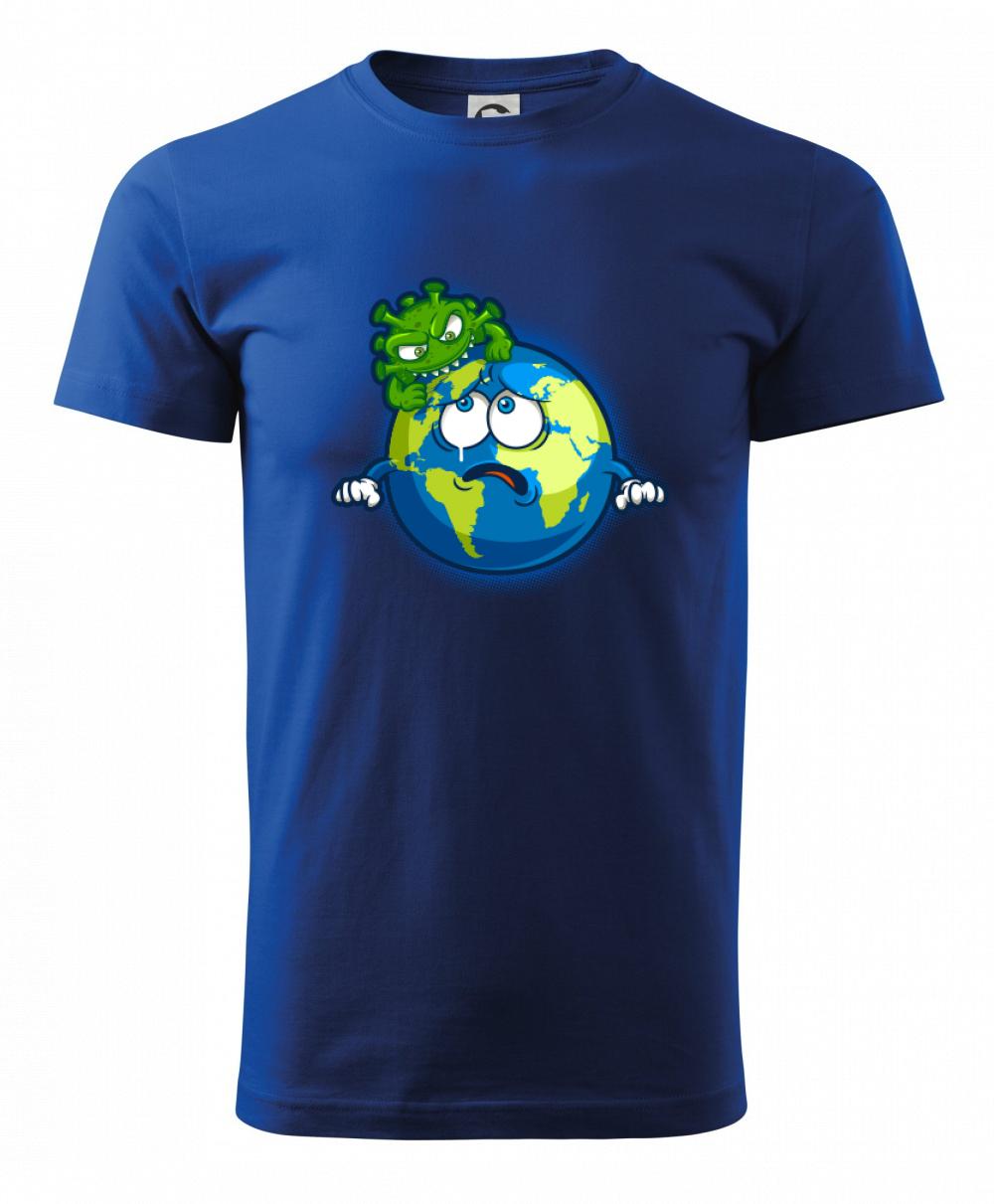 Corona Save The Earth - Klasické pánske tričko vyššej gramáže