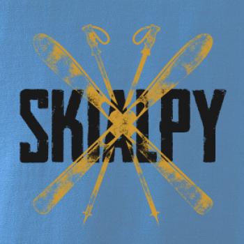 Skialpy nápis lyže