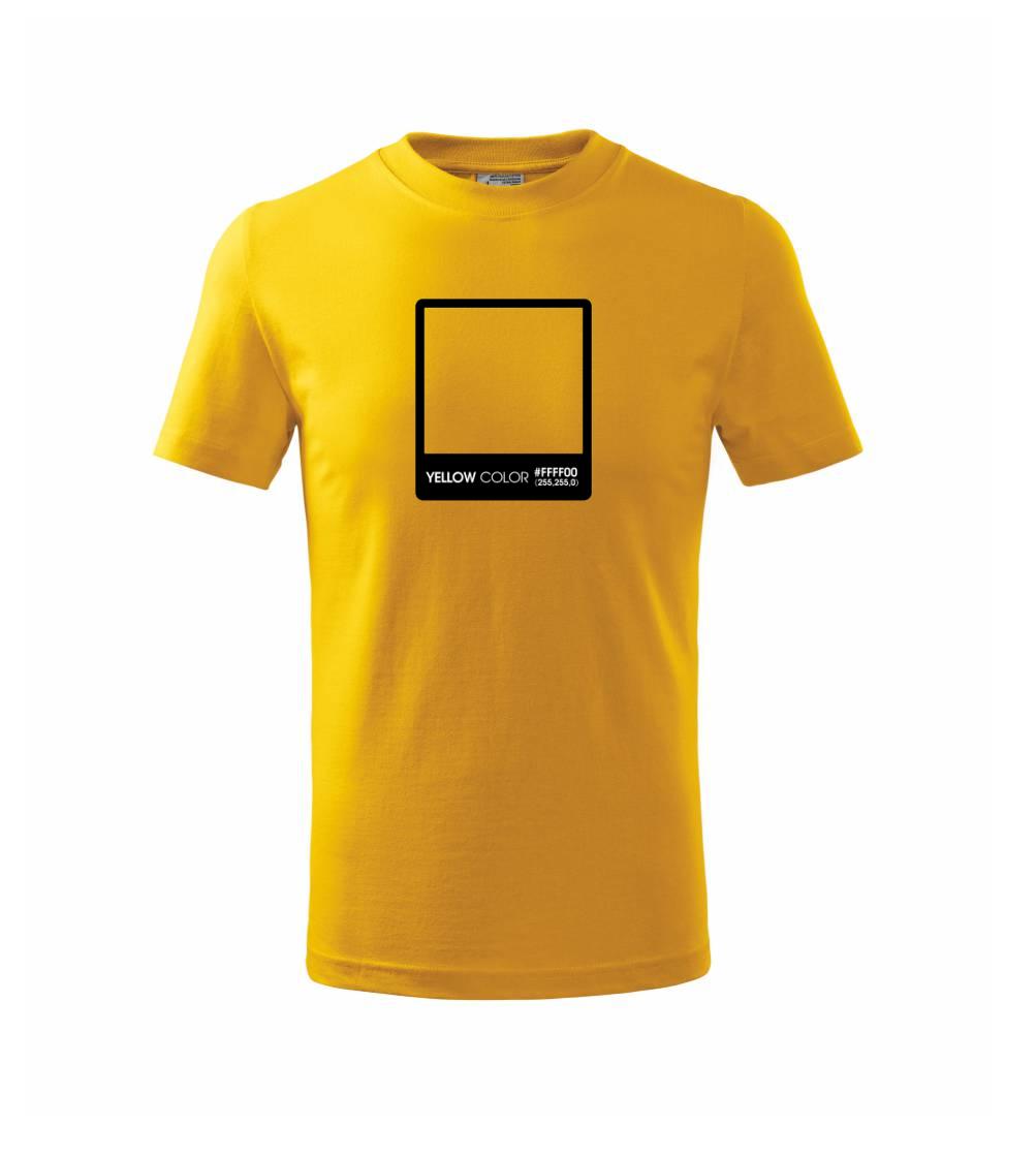 Tričká pre fotografov - RGB yellow - Tričko detské bavlnené