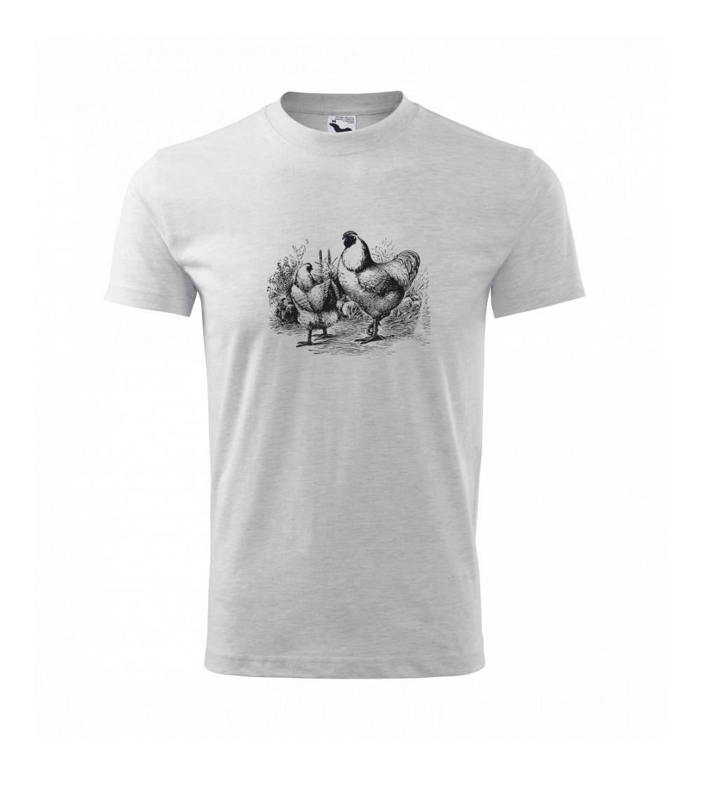 Slepačie rodina maľovaná