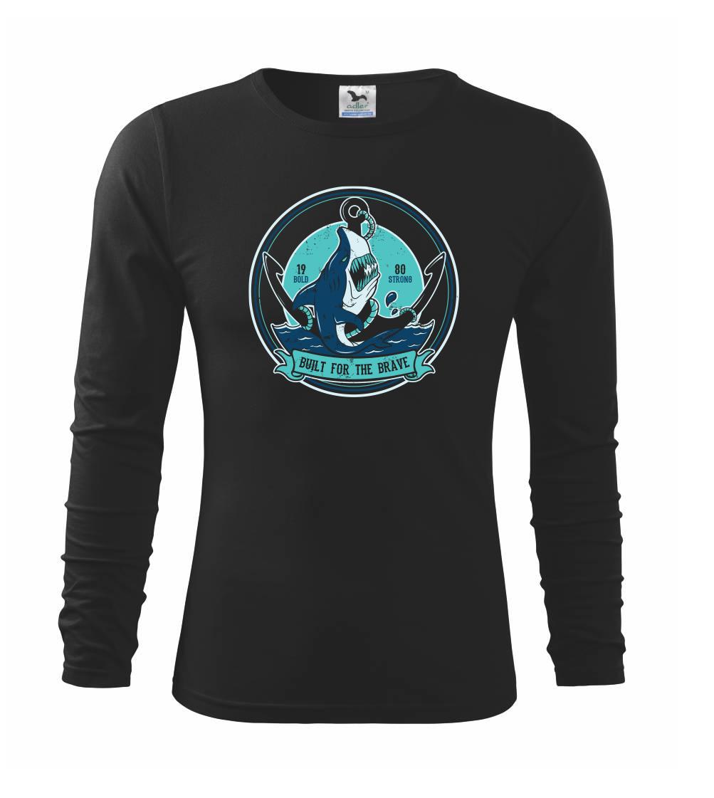 Tričká s potlačou ryby - Shark anch - Tričko detské Long Sleeve