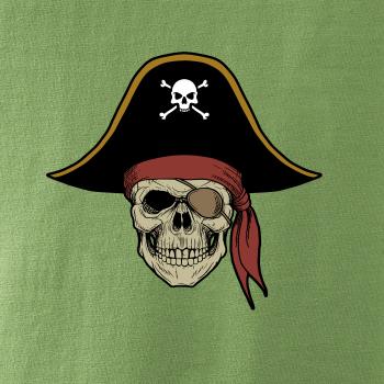  Pirátska lebka s klobúkom