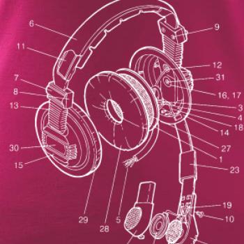 Nákres slúchadlo pre pilota