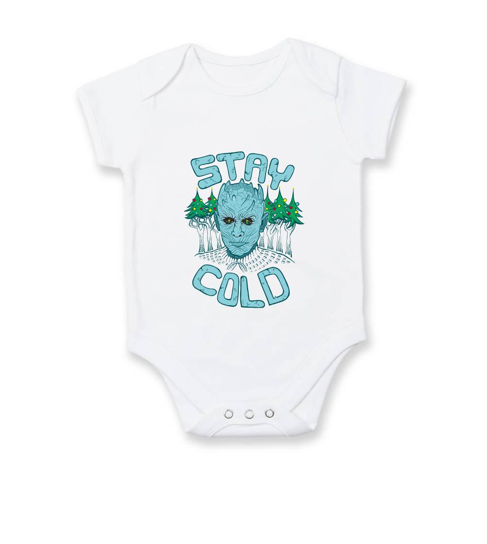 Vianočné tričká - Stay cold (Pecka design) - Body dojčenské s krátkym rukávom