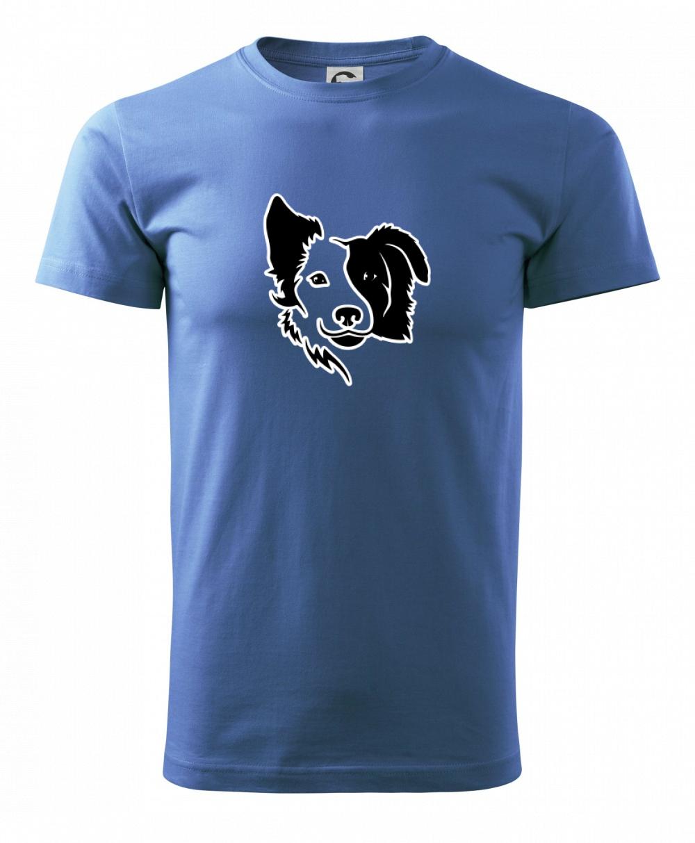 Border kólia obrys hlavy Border kólia obrys hlavy